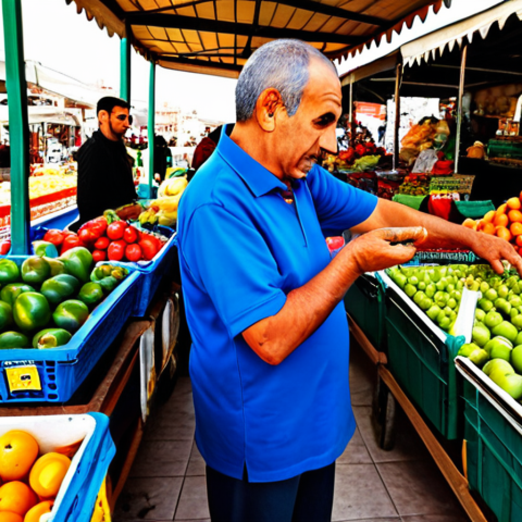 Affordable Living**

"A family-friendly scene in a North Cyprus local market, showcasing fresh fruits, vegetables, and local produce, fully clothed people shopping, modest attire, vibrant colors, daytime, safe for work, appropriate content, professional photography, natural lighting, perfect anatomy, correct proportions, well-formed hands, proper finger count, high quality, professional."

**