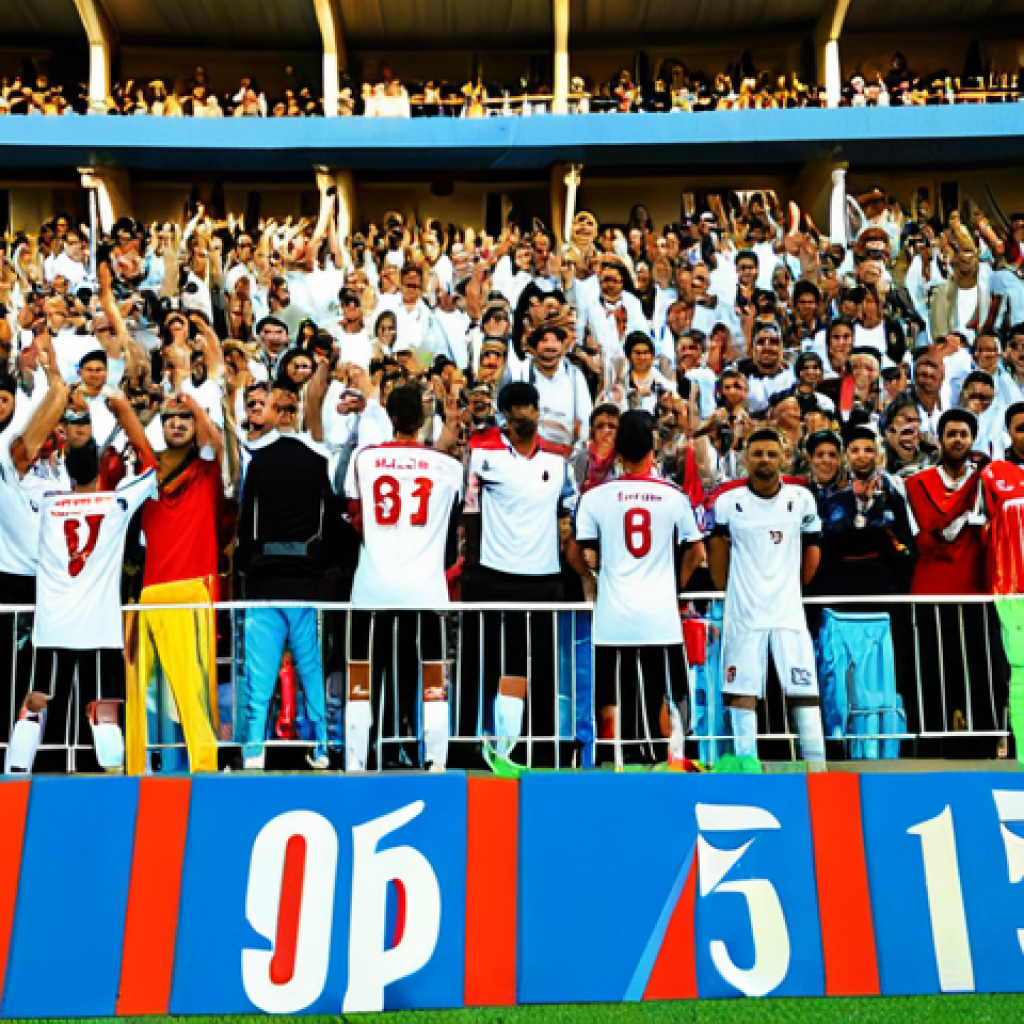 북키프로스 축구 리그 - "A packed stadium in North Cyprus, fans cheering during a KTFF Süper Lig match, featuring teams in f...