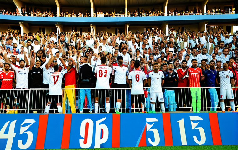 북키프로스 축구 리그 - "A packed stadium in North Cyprus, fans cheering during a KTFF Süper Lig match, featuring teams in f...