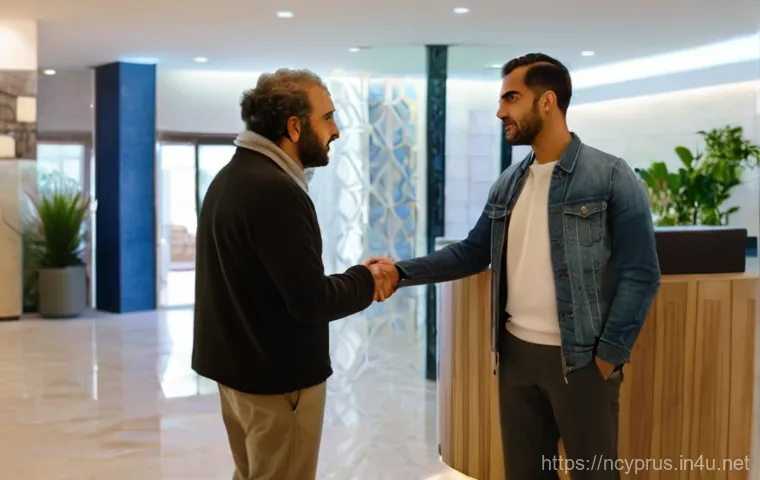 북키프로스 현지 병원 정보 - **Prompt:** A diverse male tourist in his late 20s, wearing a light jacket and comfortable trousers,...