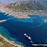 Home 20 북키프로스에서 비즈니스 시작하기 - A detailed aerial view of North Cyprus showcasing its strategic geographical position in the eastern...